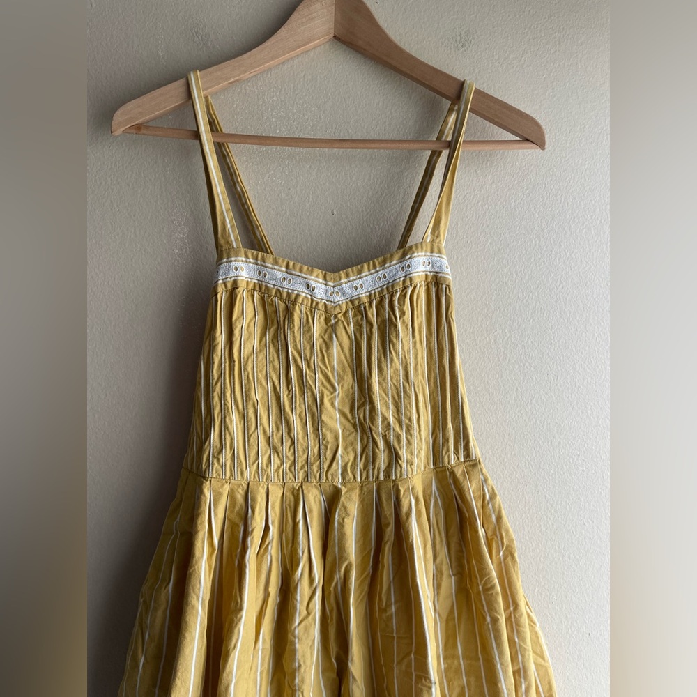 The Great Larel Yellow Striped Maxi Dress Size 2 Pockets - Picture 9 of 16